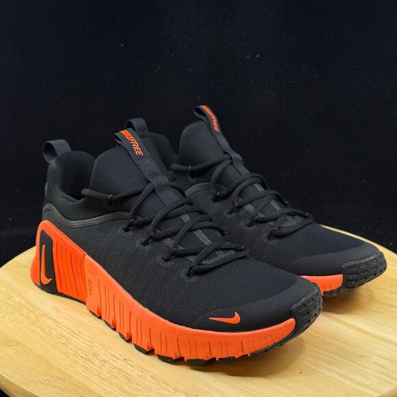 Nike Free Metcon 6 Black Orange Hyper Crimson FJ7127-004 Men's Size 12 - Picture 4 of 9